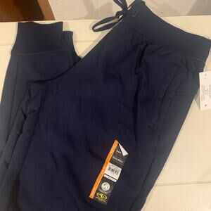 Athletic Works M Jogger Soft SweatPants Dark Navy Blue Women's medium